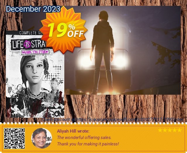 Life is Strange: Before the Storm PC discount 19% OFF, 2024 Easter Day offering sales. Life is Strange: Before the Storm PC Deal