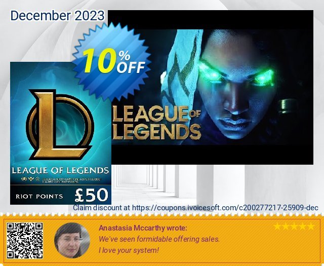 League of Legends 7920 Riot Points (EU - West) impresif voucher promo Screenshot