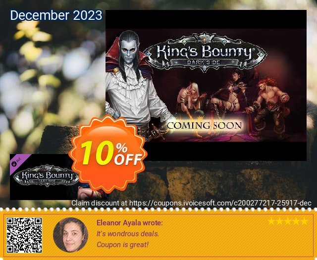 King's Bounty Dark Side Premium Edition Upgrade PC discount 10% OFF, 2024 April Fools Day offering sales. King's Bounty Dark Side Premium Edition Upgrade PC Deal