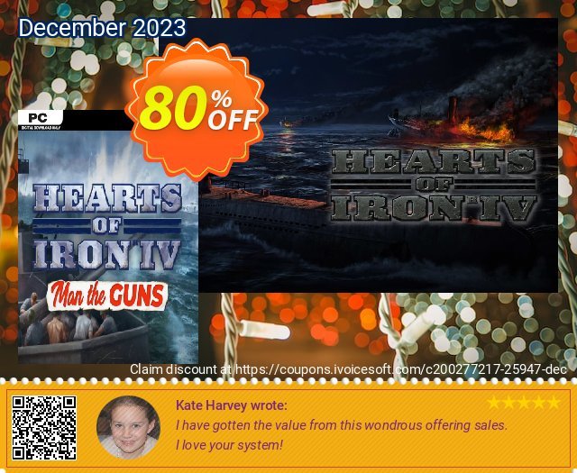 Hearts of Iron IV 4 Man the Guns PC DLC eksklusif promosi Screenshot