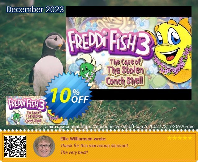 Freddi Fish 3 The Case of the Stolen Conch Shell PC discount 10% OFF, 2024 April Fools' Day offering sales. Freddi Fish 3 The Case of the Stolen Conch Shell PC Deal