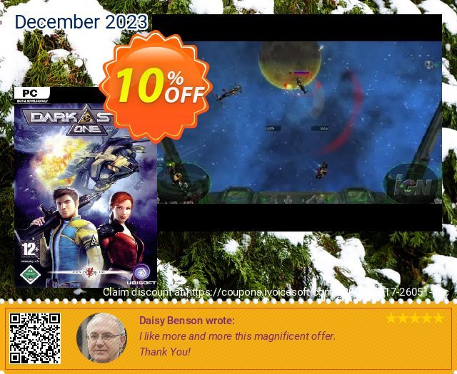 Darkstar One PC atemberaubend Promotionsangebot Bildschirmfoto