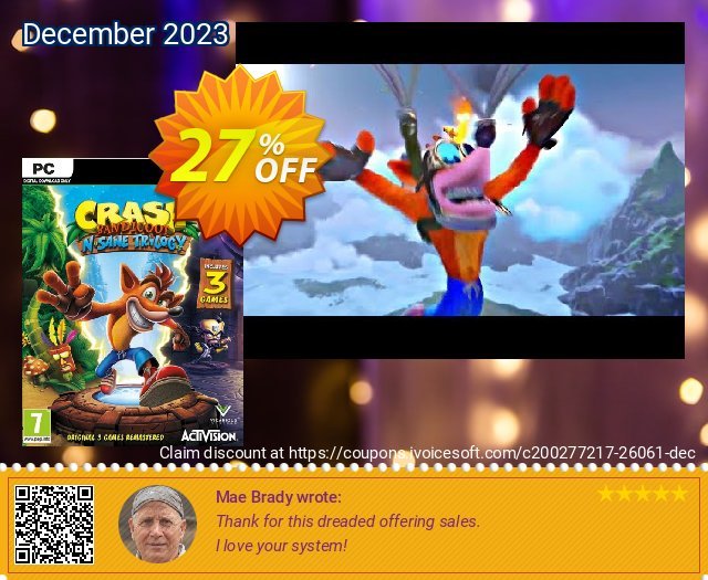 Crash Bandicoot N. Sane Trilogy PC 偉大な プロモーション スクリーンショット