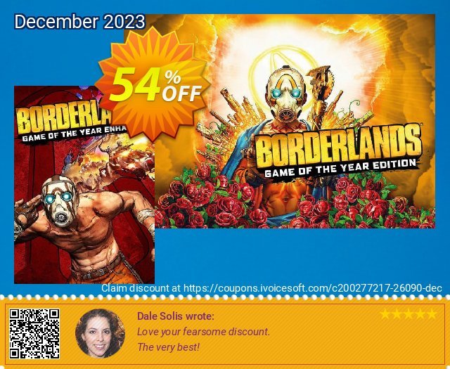 Borderlands Game of the Year Enhanced PC (WW) discount 54% OFF, 2024 Good Friday offering sales. Borderlands Game of the Year Enhanced PC (WW) Deal