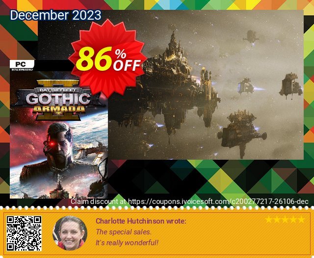 Battlefleet Gothic Armada 2 PC discount 86% OFF, 2024 April Fools' Day offering sales. Battlefleet Gothic Armada 2 PC Deal