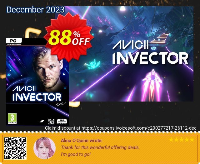 AVICII Invector PC wunderbar Förderung Bildschirmfoto