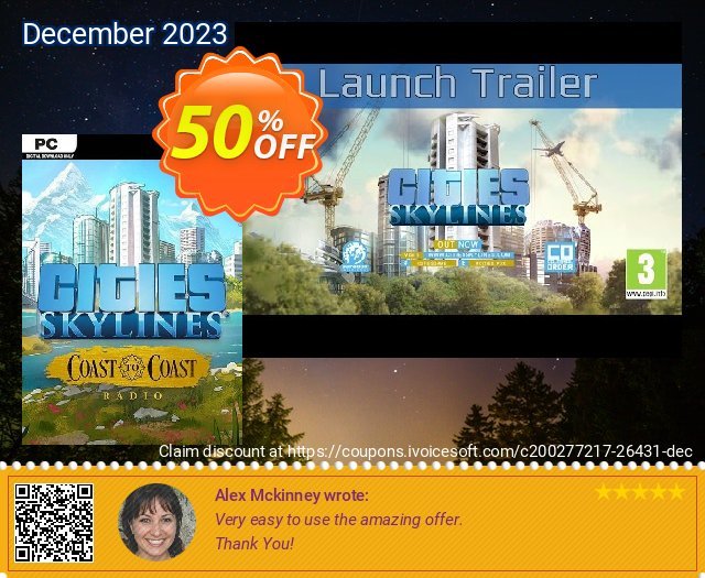 Cities Skylines - Coast to Coast Radio PC verwunderlich Verkaufsförderung Bildschirmfoto