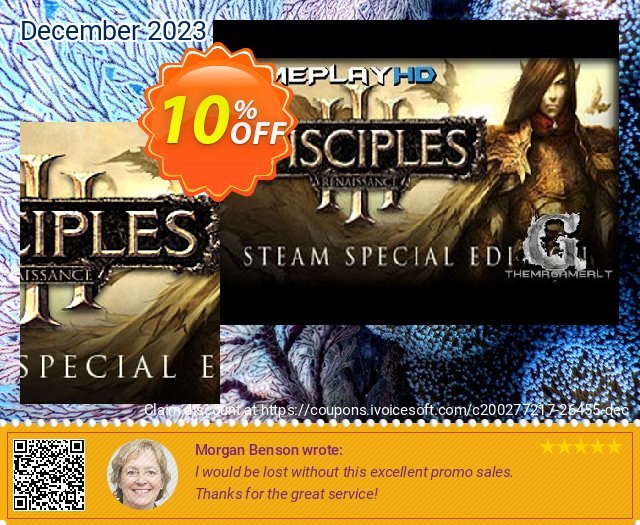 Disciples III Renaissance Steam Special Edition PC discount 10% OFF, 2024 World Heritage Day promotions. Disciples III Renaissance Steam Special Edition PC Deal