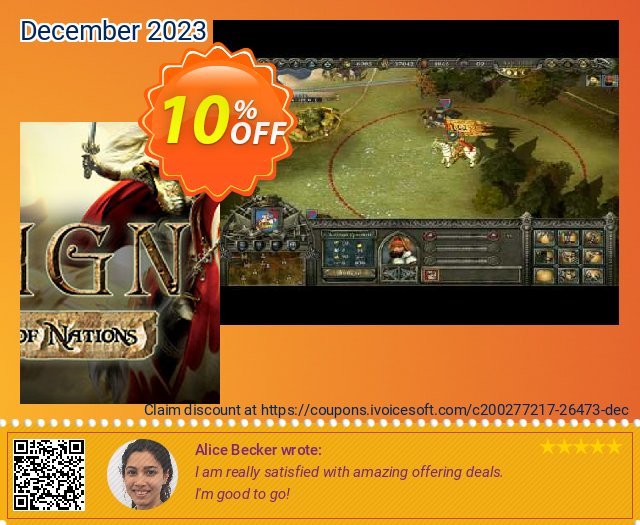Reign Conflict of Nations PC discount 10% OFF, 2024 Resurrection Sunday discounts. Reign Conflict of Nations PC Deal