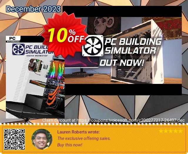 PC Building Simulator - Razer Workshop DLC 驚き プロモーション スクリーンショット