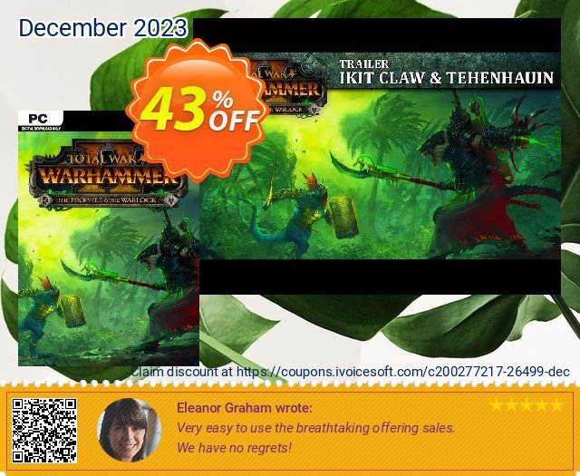 Total War: Warhammer II 2 - The Prophet & The Warlock DLC PC (EU) umwerfende Verkaufsförderung Bildschirmfoto