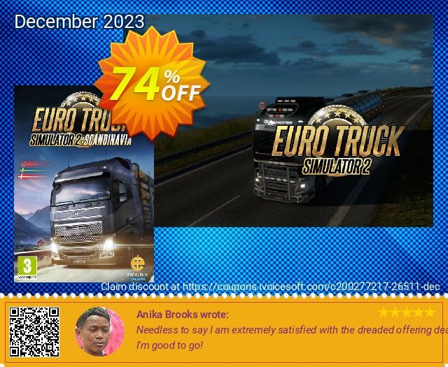 Euro Truck Simulator 2 - Scandinavia DLC PC erstaunlich Nachlass Bildschirmfoto