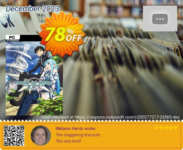 Sword Art Online: Lost Song PC discount 78% OFF, 2024 Good Friday offering sales. Sword Art Online: Lost Song PC Deal