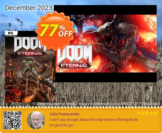 DOOM Eternal PC (WW) + DLC uneingeschränkt Außendienst-Promotions Bildschirmfoto