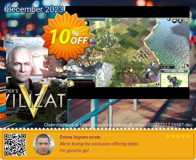 Sid Meier's Civilization V PC discount 10% OFF, 2022 World Sexual Health Day discount. Sid Meier's Civilization V PC Deal
