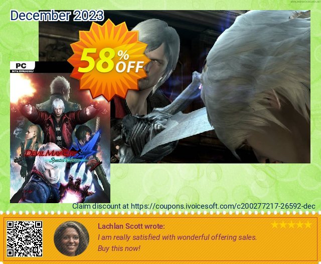 Devil May Cry 4 Special Edition PC discount 70% OFF, 2022 Memorial Day offering discount. Devil May Cry 4 Special Edition PC Deal