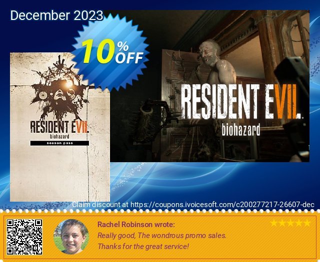 Resident Evil 7 - Biohazard Season Pass PC discount 10% OFF, 2022 Spring offering sales. Resident Evil 7 - Biohazard Season Pass PC Deal
