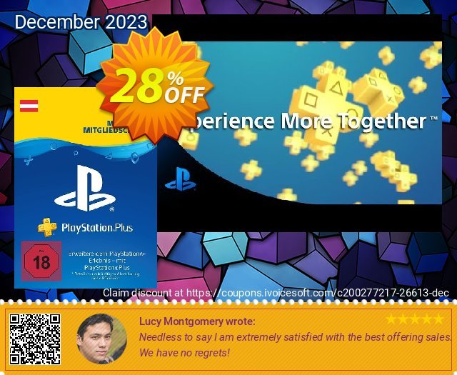 PlayStation Plus (PS+) - 12 Month Subscription (Austria) discount 28% OFF, 2024 Resurrection Sunday offering sales. PlayStation Plus (PS+) - 12 Month Subscription (Austria) Deal