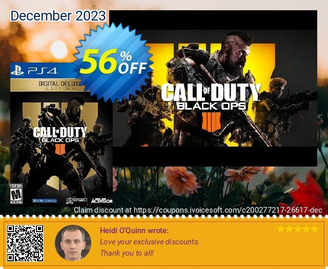 Call of Duty Black Ops 4 - Deluxe Edition PS4 (EU) enak kode voucher Screenshot