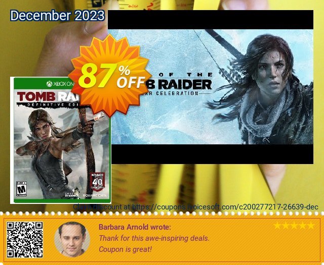 Tomb Raider Definitive Edition Xbox One (UK) wunderbar Förderung Bildschirmfoto