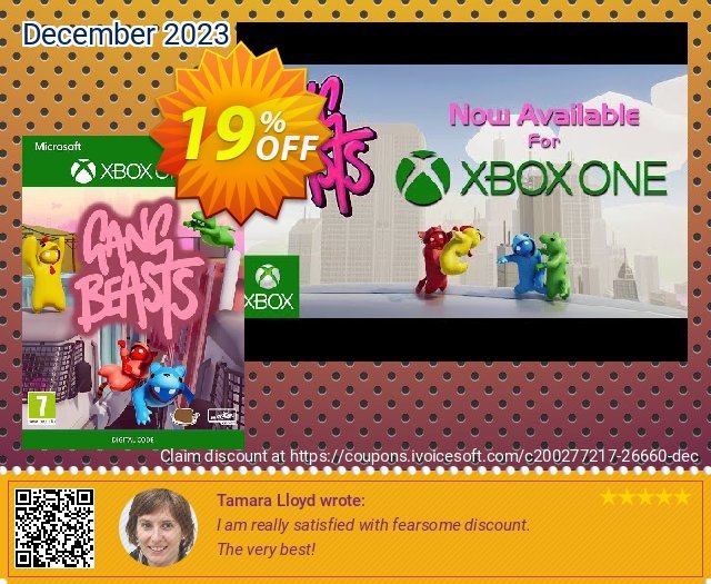 Gang Beasts Xbox One (US) discount 19% OFF, 2024 World Heritage Day offering sales. Gang Beasts Xbox One (US) Deal