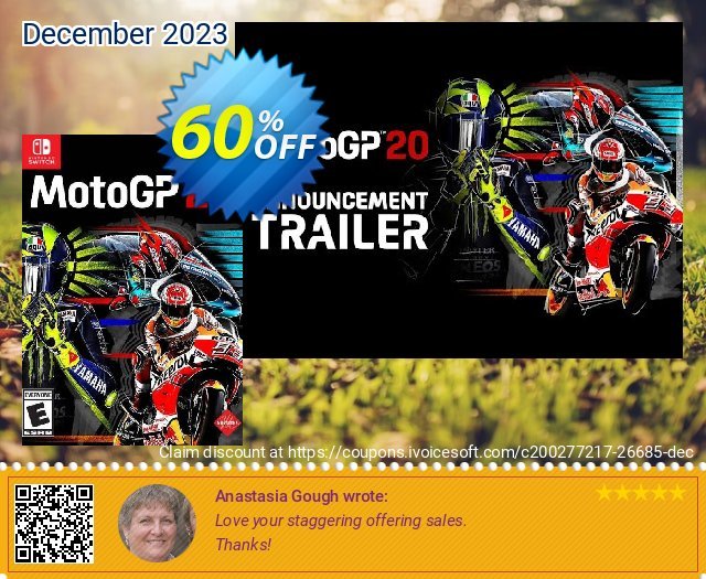 MotoGP 20 Switch (EU) keren kode voucher Screenshot