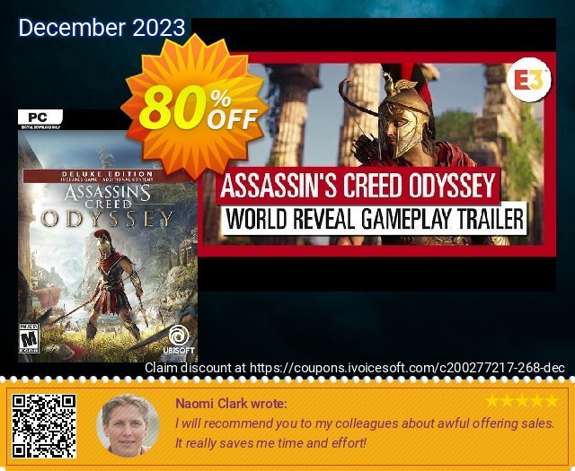 Assassins Creed Odyssey - Deluxe PC 令人恐惧的 销售折让 软件截图