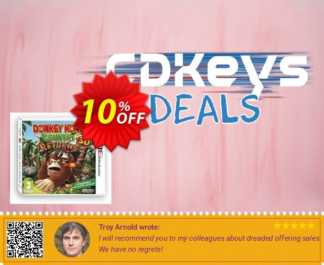 Donkey Kong Country Returns 3D 3DS - Game Code unik kode voucher Screenshot