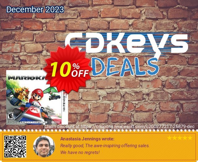 Mario Kart 7 3DS USA - Game Code discount 10% OFF, 2024 Spring offering sales. Mario Kart 7 3DS USA - Game Code Deal