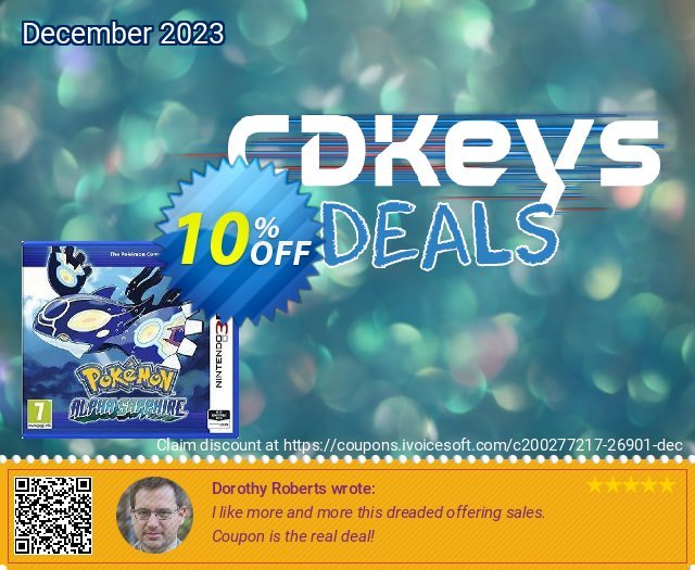 Pokémon Alpha Sapphire 3DS - Game Code discount 10% OFF, 2022 Spring offering sales. Pokémon Alpha Sapphire 3DS - Game Code Deal