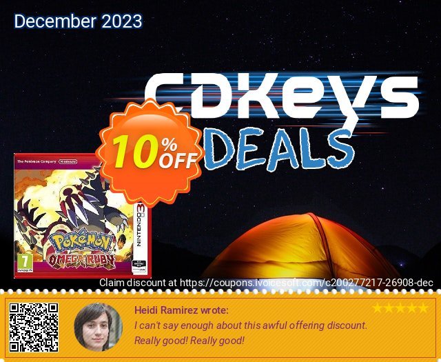 Pokémon Omega Ruby 3DS - Game Code exklusiv Außendienst-Promotions Bildschirmfoto