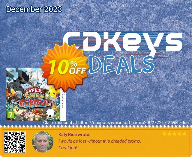 Super Pokémon Rumble 3DS - Game Code discount 10% OFF, 2022 New Year's Day offering sales. Super Pokémon Rumble 3DS - Game Code Deal