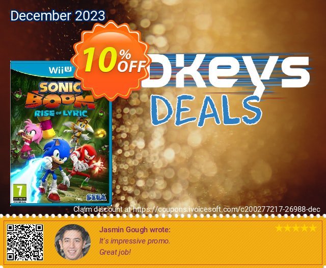 Get 10% OFF Sonic Boom: Rise of Lyric Nintendo Wii U - Game Code deals