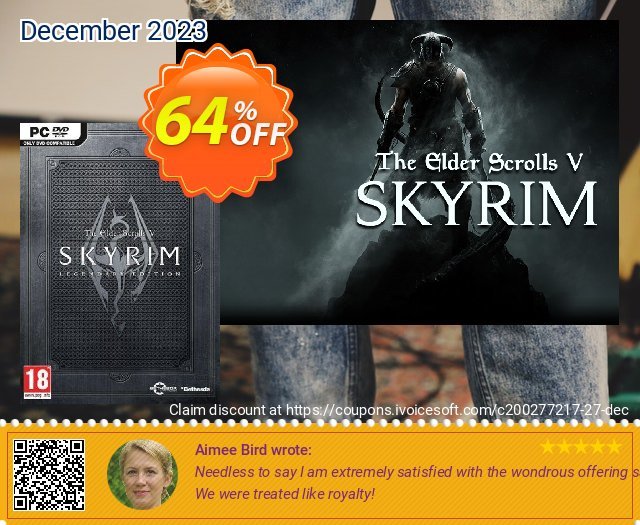 The Elder Scrolls V 5: Skyrim Legendary Edition (PC) 令人惊讶的 促销 软件截图