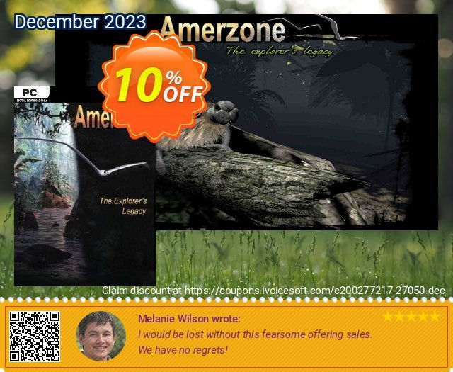 Amerzone The Explorer’s Legacy PC discount 10% OFF, 2024 World Heritage Day offering sales. Amerzone The Explorer’s Legacy PC Deal