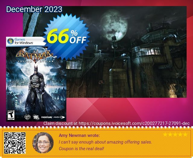 Batman: Arkham Asylum PC discount 66% OFF, 2024 Easter promo sales. Batman: Arkham Asylum PC Deal