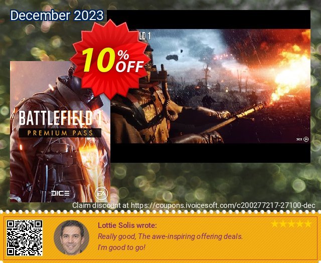 Battlefield 1 PC Premium Pass unglaublich Rabatt Bildschirmfoto