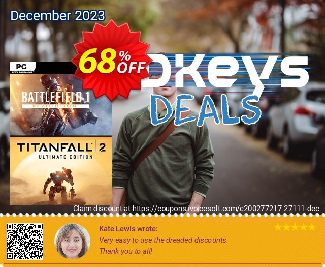 Battlefield One Revolution and Titanfall 2 Ultimate Edition Bundle PC baik sekali penawaran loyalitas pelanggan Screenshot