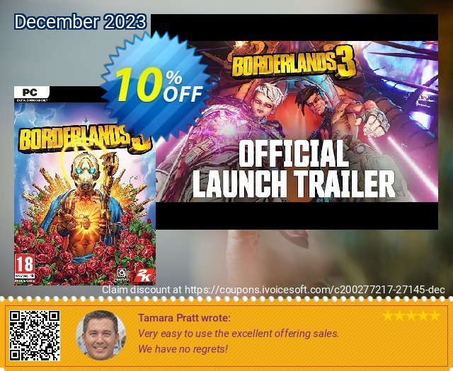 Borderlands 3 PC + DLC (US/AUS/JP) beeindruckend Außendienst-Promotions Bildschirmfoto