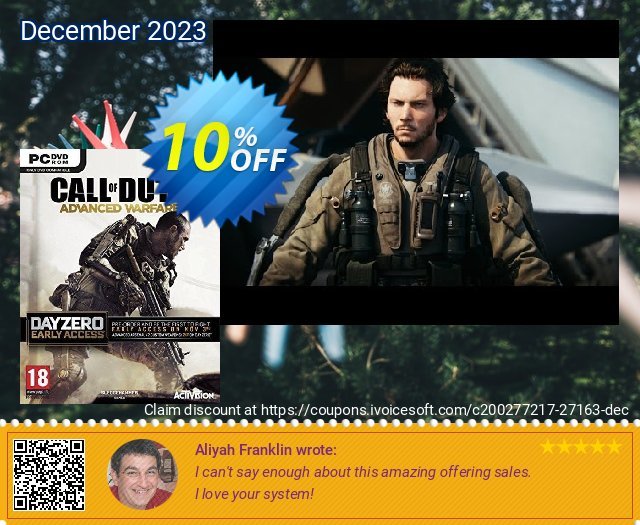 Call of Duty (COD): Advanced Warfare - Day Zero Edition PC discount 10% OFF, 2024 Resurrection Sunday offering discount. Call of Duty (COD): Advanced Warfare - Day Zero Edition PC Deal