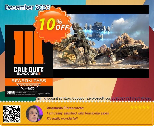 Call of Duty (COD): Black Ops III 3 Season Pass (PC) 惊人的 优惠券 软件截图