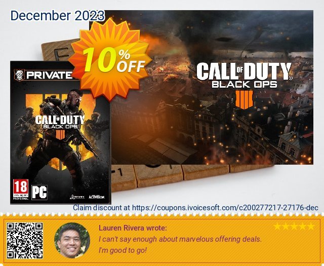 Call of Duty (COD) Black Ops 4 PC Beta 令人恐惧的 产品销售 软件截图