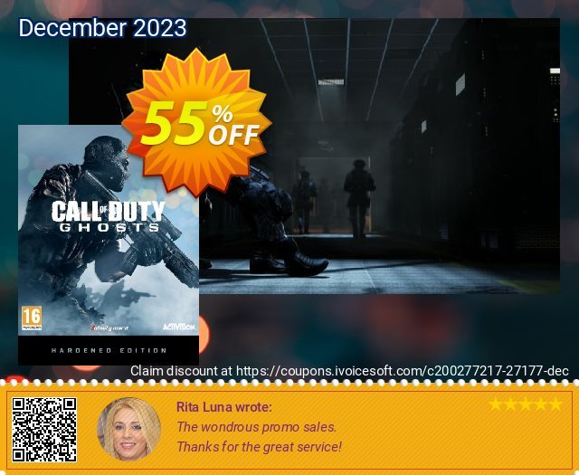 Call of Duty (COD) Ghosts - Digital Hardened Edition PC tidak masuk akal penawaran waktu Screenshot