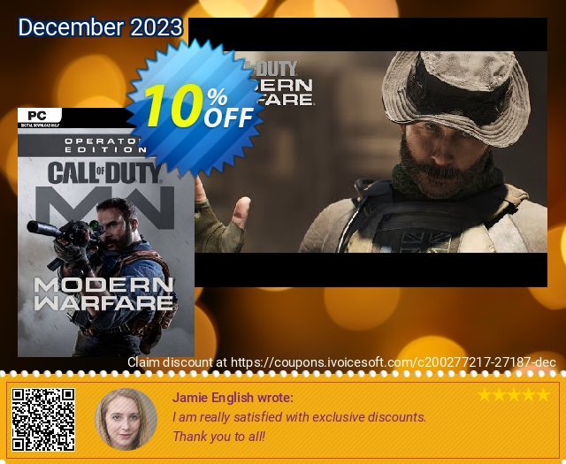 Call of Duty: Modern Warfare - Operator Edition PC (EU) discount 10% OFF, 2024 Easter Day offering sales. Call of Duty: Modern Warfare - Operator Edition PC (EU) Deal