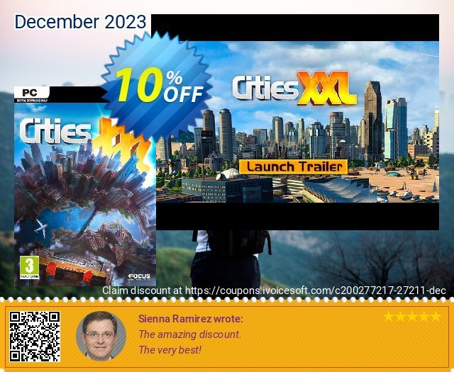 Cities XXL PC discount 10% OFF, 2024 April Fools' Day offering sales. Cities XXL PC Deal