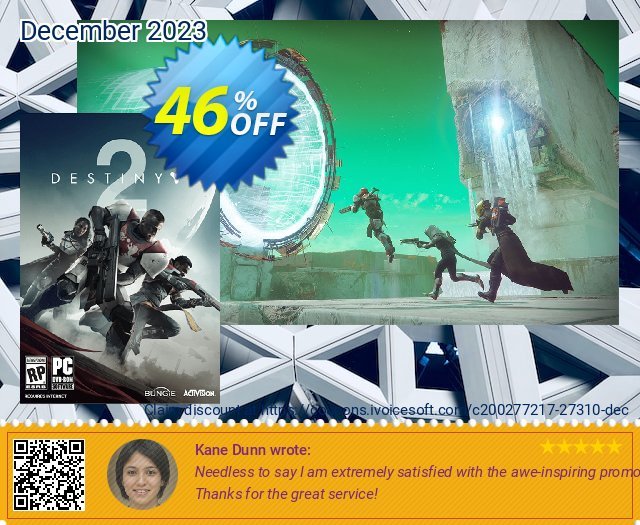 Destiny 2 PC (US) discount 46% OFF, 2024 Good Friday discounts. Destiny 2 PC (US) Deal