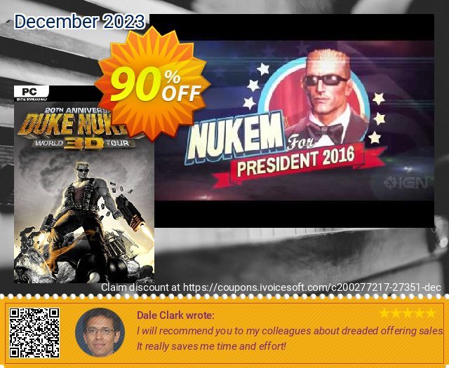 Duke Nukem 3D: 20th Anniversary World Tour PC 驚き クーポン スクリーンショット