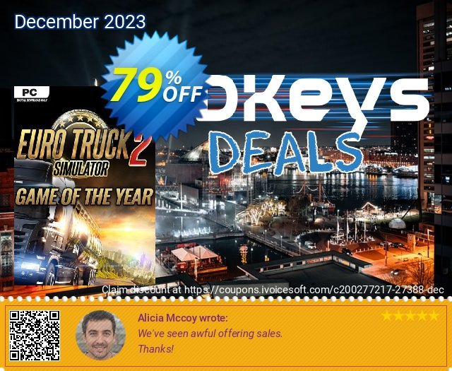 Euro Truck Simulator 2 - GOTY Edition PC discount 79% OFF, 2024 Resurrection Sunday deals. Euro Truck Simulator 2 - GOTY Edition PC Deal