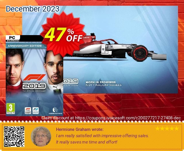F1 2019 Anniversary Edition PC 激动的 产品销售 软件截图