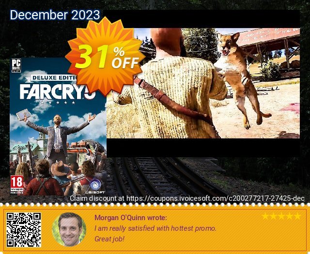 Far Cry 5 Deluxe Edition PC discount 31% OFF, 2024 Good Friday promotions. Far Cry 5 Deluxe Edition PC Deal